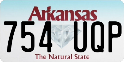 AR license plate 754UQP