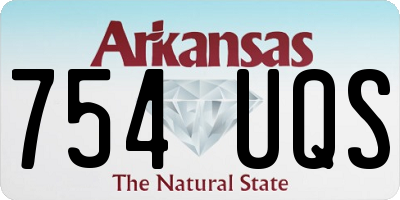 AR license plate 754UQS
