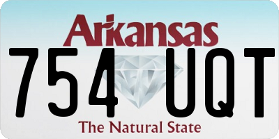 AR license plate 754UQT