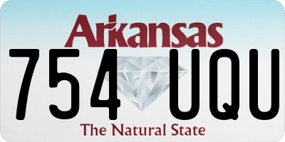 AR license plate 754UQU