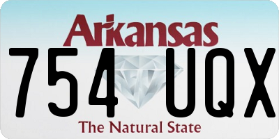 AR license plate 754UQX