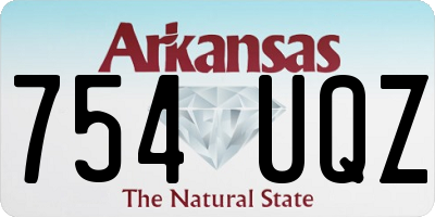 AR license plate 754UQZ