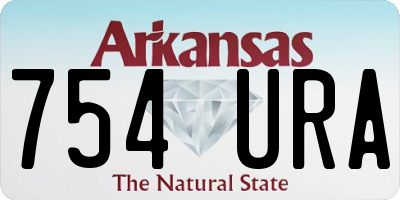 AR license plate 754URA