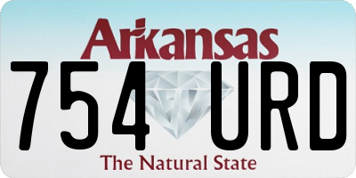 AR license plate 754URD
