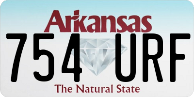 AR license plate 754URF
