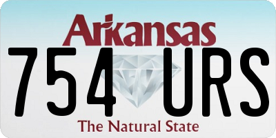 AR license plate 754URS