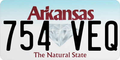 AR license plate 754VEQ