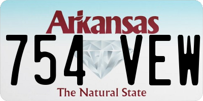 AR license plate 754VEW