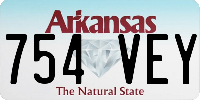 AR license plate 754VEY