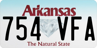 AR license plate 754VFA