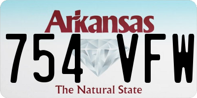 AR license plate 754VFW