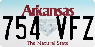 AR license plate 754VFZ