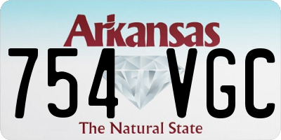 AR license plate 754VGC