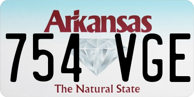 AR license plate 754VGE