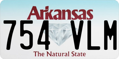 AR license plate 754VLM