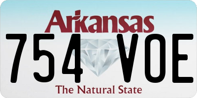 AR license plate 754VOE
