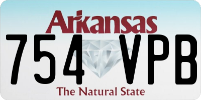 AR license plate 754VPB