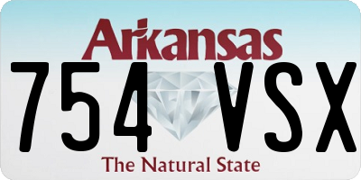 AR license plate 754VSX