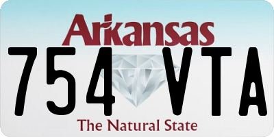 AR license plate 754VTA