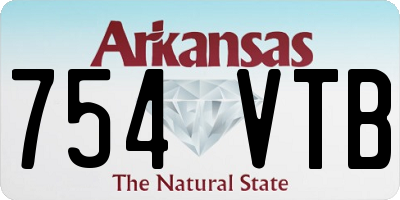 AR license plate 754VTB
