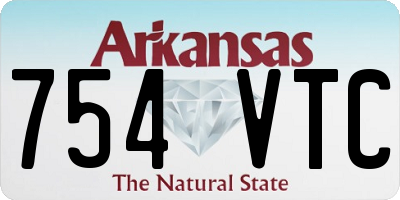 AR license plate 754VTC