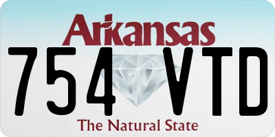 AR license plate 754VTD