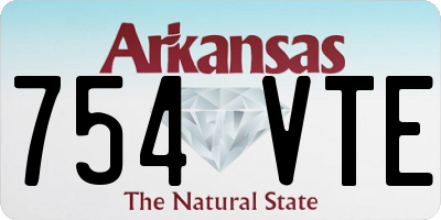 AR license plate 754VTE