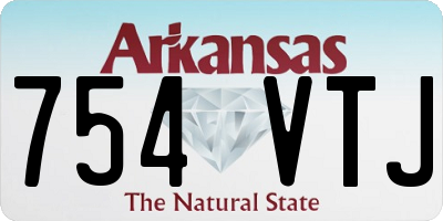 AR license plate 754VTJ