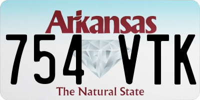AR license plate 754VTK