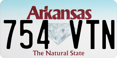 AR license plate 754VTN