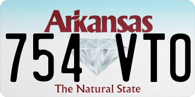 AR license plate 754VTO