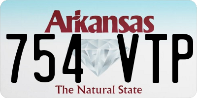 AR license plate 754VTP