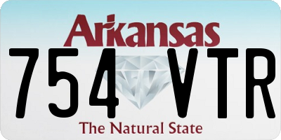 AR license plate 754VTR
