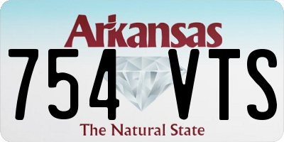 AR license plate 754VTS