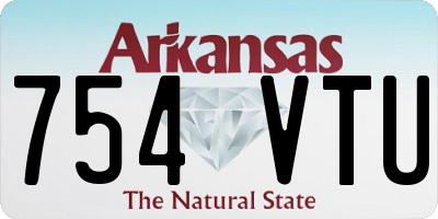 AR license plate 754VTU