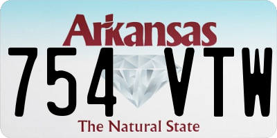 AR license plate 754VTW