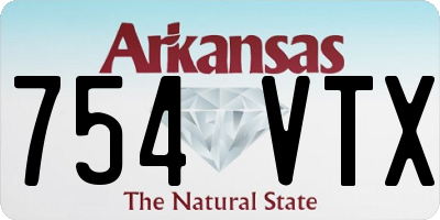 AR license plate 754VTX