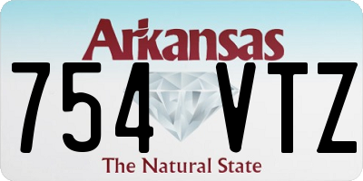 AR license plate 754VTZ