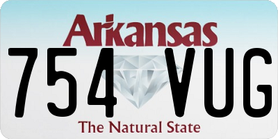 AR license plate 754VUG