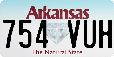 AR license plate 754VUH
