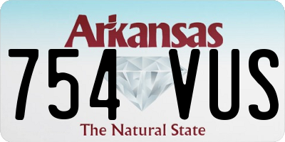 AR license plate 754VUS