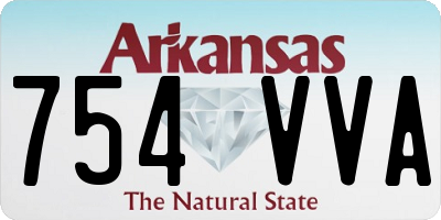 AR license plate 754VVA