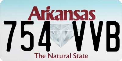 AR license plate 754VVB