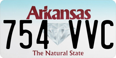 AR license plate 754VVC