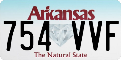 AR license plate 754VVF