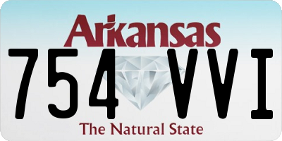 AR license plate 754VVI