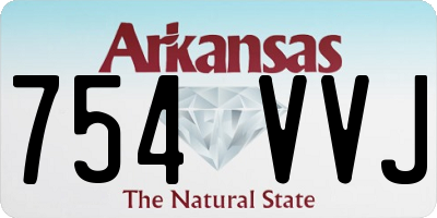 AR license plate 754VVJ