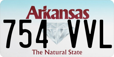 AR license plate 754VVL