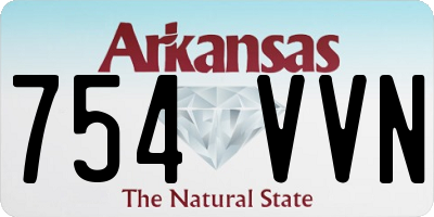 AR license plate 754VVN