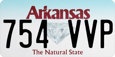 AR license plate 754VVP